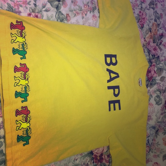 Bape tshirt Keith Harving collab vintage tee - Picture 1 of 3